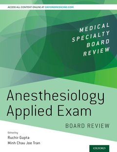 Couverture de l’ouvrage Anesthesiology Applied Exam Board Review