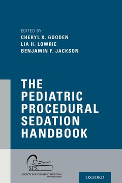 Couverture de l’ouvrage The Pediatric Procedural Sedation Handbook