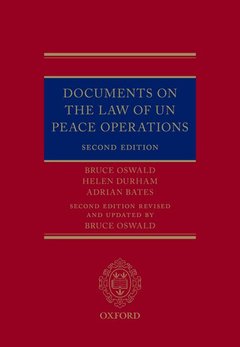 Couverture de l’ouvrage Documents on the Law of UN Peace Operations