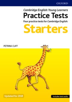 Couverture de l’ouvrage Cambridge English Qualifications Young Learners Practice Tests: Pre A1