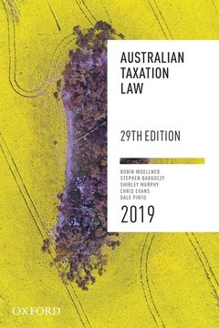 Couverture de l’ouvrage Australian Taxation Law 2018