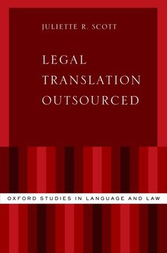 Cover of the book Legal Translation Outsourced