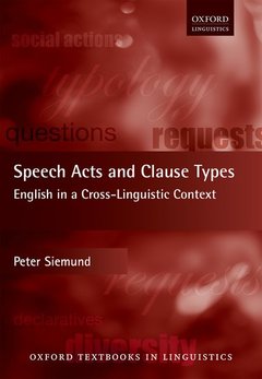 Couverture de l’ouvrage Speech Acts and Clause Types