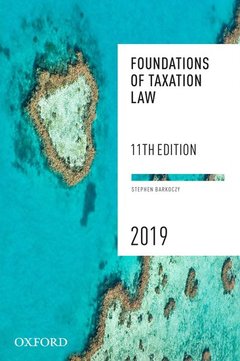 Cover of the book Foundations of Taxation Law 2019