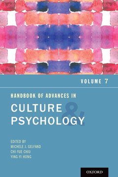 Couverture de l’ouvrage Handbook of Advances in Culture and Psychology, Volume 7