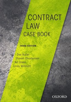 Couverture de l’ouvrage Contract Law Casebook