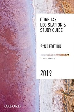 Couverture de l’ouvrage Core Tax Legislation and Study Guide
