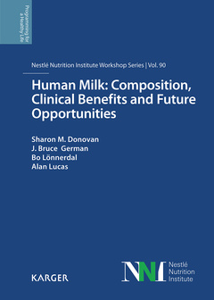 Couverture de l’ouvrage Human Milk: Composition, Clinical Benefits and Future Opportunities