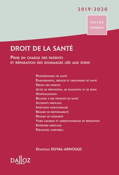 Cover of the book Droit de la santé 2019/2020 - Prise en charge des patients et réparation des dommages consécutifs aux soins