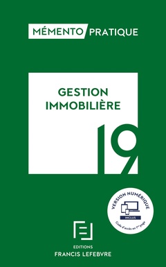 Cover of the book Mémento gestion immobilière 2019