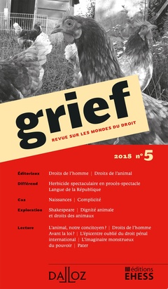 Couverture de l’ouvrage Grief. Revue sur les mondes du droit 2018 - N° 8