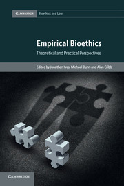 Couverture de l’ouvrage Empirical Bioethics