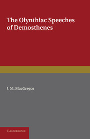 Couverture de l’ouvrage The Olynthiac Speeches of Demosthenes