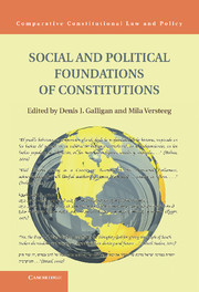 Cover of the book Social and Political Foundations of Constitutions