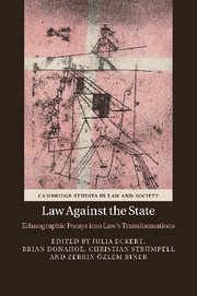 Couverture de l’ouvrage Law against the State