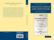 Couverture de l’ouvrage Auguste Comte and Positivism