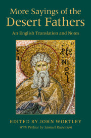 Couverture de l’ouvrage More Sayings of the Desert Fathers