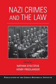 Couverture de l’ouvrage Nazi Crimes and the Law
