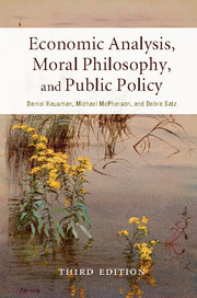 Couverture de l’ouvrage Economic Analysis, Moral Philosophy, and Public Policy