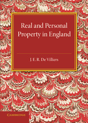 Couverture de l’ouvrage The History of the Legislation Concerning Real and Personal Property in England