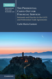 Couverture de l’ouvrage The Prudential Carve-Out for Financial Services