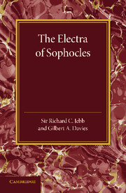 Couverture de l’ouvrage The Electra of Sophocles
