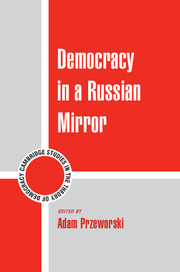 Couverture de l’ouvrage Democracy in a Russian Mirror