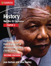 Couverture de l’ouvrage History for the IB Diploma Paper 2 Evolution and Development of Democratic States (1848-2000)