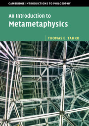 Cover of the book An Introduction to Metametaphysics