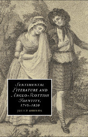 Couverture de l’ouvrage Sentimental Literature and Anglo-Scottish Identity, 1745–1820