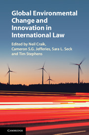 Couverture de l’ouvrage Global Environmental Change and Innovation in International Law