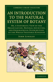 Couverture de l’ouvrage An Introduction to the Natural System of Botany