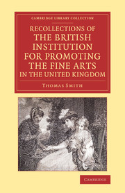 Couverture de l’ouvrage Recollections of the British Institution for Promoting the Fine Arts in the United Kingdom