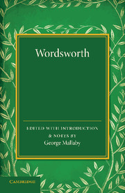 Couverture de l’ouvrage Wordsworth
