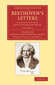 Couverture de l’ouvrage Beethoven's Letters