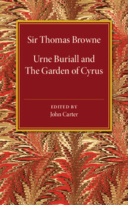 Cover of the book Urne Buriall and the Garden of Cyrus