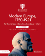Couverture de l’ouvrage Cambridge International AS Level History Modern Europe, 1750–1921 Coursebook