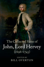 Couverture de l’ouvrage The Collected Verse of John, Lord Hervey (1696–1743)