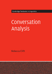 Couverture de l’ouvrage Conversation Analysis
