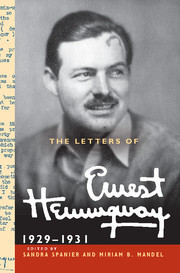 Couverture de l’ouvrage The Letters of Ernest Hemingway: Volume 4, 1929–1931