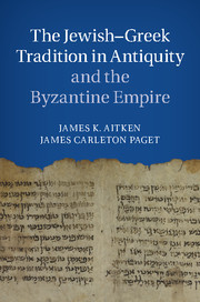 Couverture de l’ouvrage The Jewish-Greek Tradition in Antiquity and the Byzantine Empire