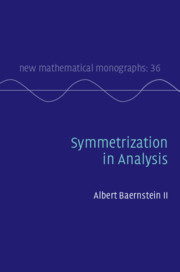 Couverture de l’ouvrage Symmetrization in Analysis