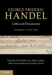 Cover of the book George Frideric Handel: Volume 3, 1734–1742