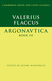 Couverture de l’ouvrage Valerius Flaccus: Argonautica Book III