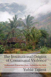 Couverture de l’ouvrage The Institutional Origins of Communal Violence