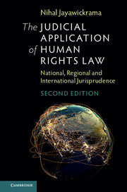 Couverture de l’ouvrage The Judicial Application of Human Rights Law