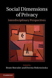 Couverture de l’ouvrage Social Dimensions of Privacy