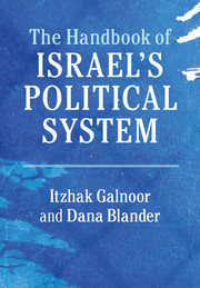 Couverture de l’ouvrage The Handbook of Israel's Political System