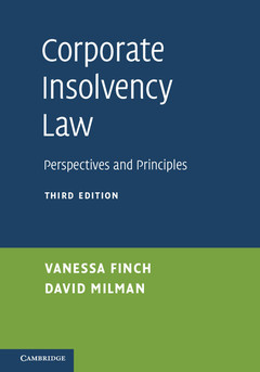 Couverture de l’ouvrage Corporate Insolvency Law