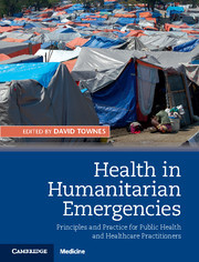 Couverture de l’ouvrage Health in Humanitarian Emergencies